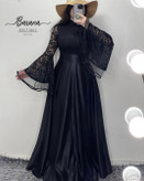 شومیز آستین گیپور کش اورسایز