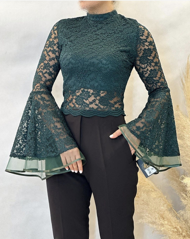 مدل شومیز آستین کلوش مجلسی جذاب