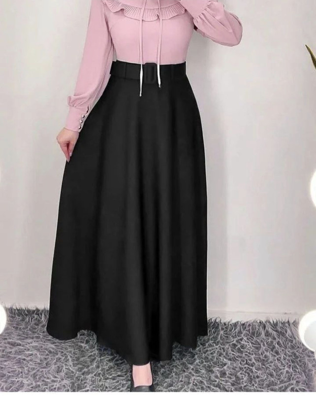 دامن کلوش قد 100 جنس مازراتی گرم بالا