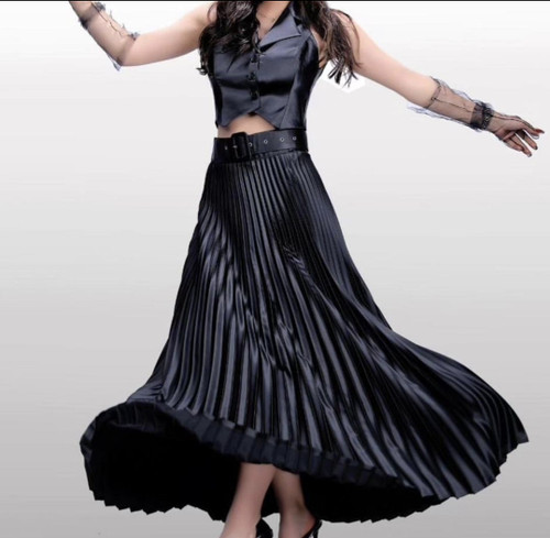 دامن پلیسه مشکی