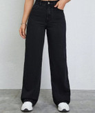 شلوار فول بگ زنانه پشت کش جین