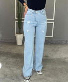 شلوار لی فول بگ زنانه پشت کش