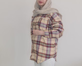 مانتو چهارخونه مچ دکمه