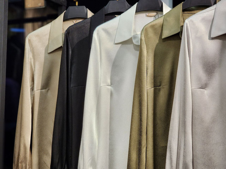 شومیز دخترانه و زنانه نقره کوب ساتن