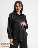 شومیز ساتن ژاکارد