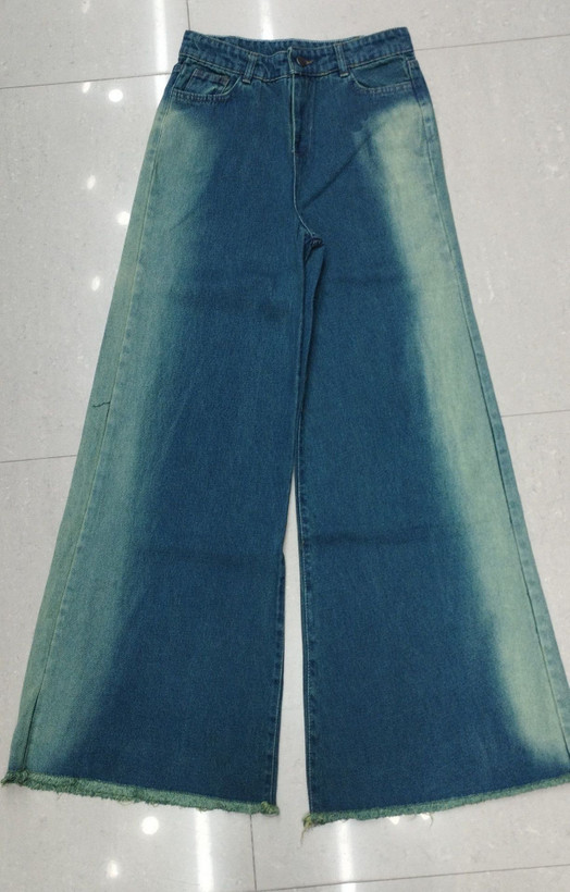 شلوار فول بگ با سنگشور سبز