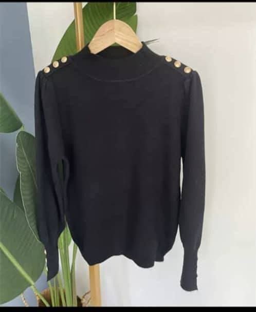 بافت زنانه یقه سه سانت