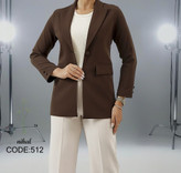 کت زنانه تک دکمه