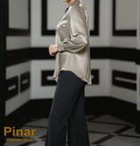 شومیز ساتن سدری طرحدار