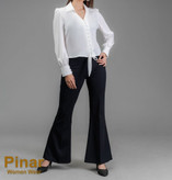 شومیز سفید گره ای