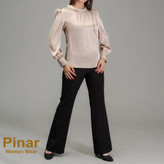 شومیز ساتن جلو بسته