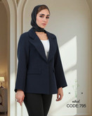 کت بدون دکمه سورمه ای