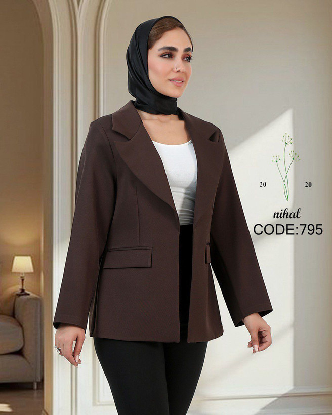 کت زنانه جنس مازرراتی قهوه ای