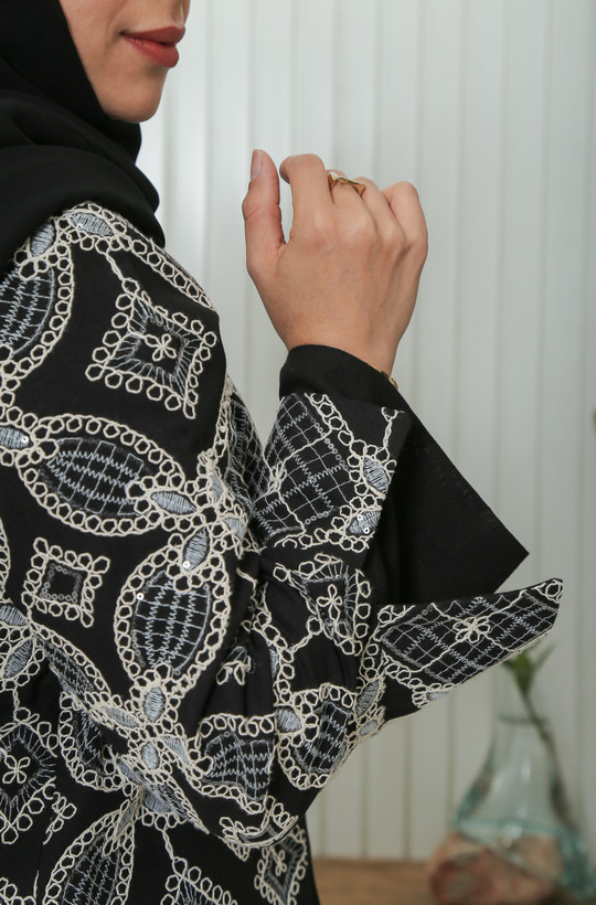 کت و شلوار قیطون دوزی زنانه