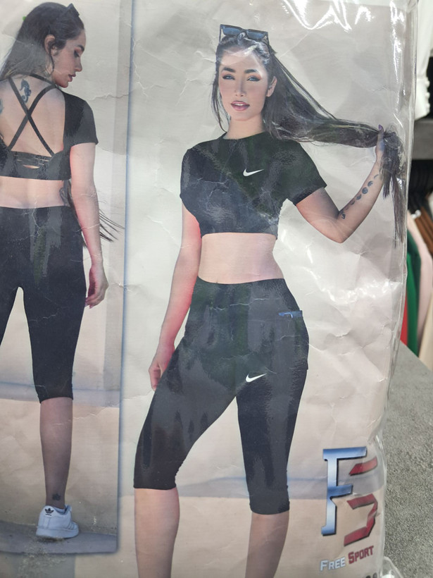 تاپ و شلوارک زنانه مشکی باشگاهی