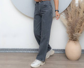 شلوار زنانه نیم بگ جین خارجی