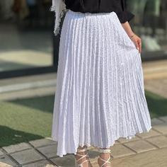 دامن گیپور دانتل سفید