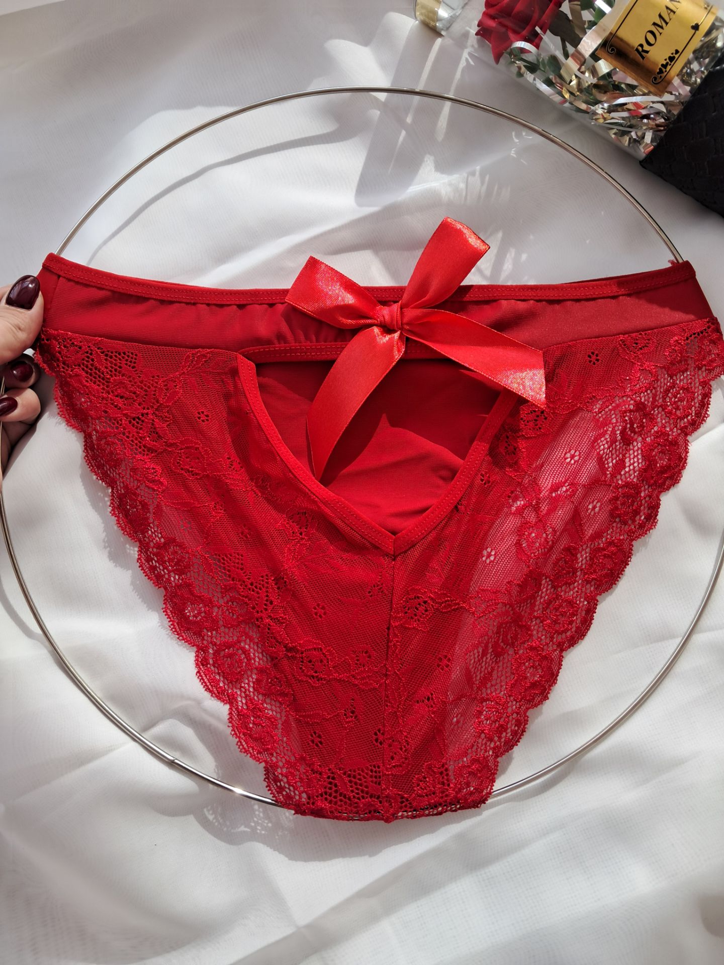 خرید و قیمت شورت زنانه توری پشت باز پاپیون دار ...