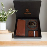 ست 3 تکه هدیه کیف و کمربند مردانه روبرتو کاوالی