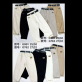 شلوار کتان نیم بگ بچگانه