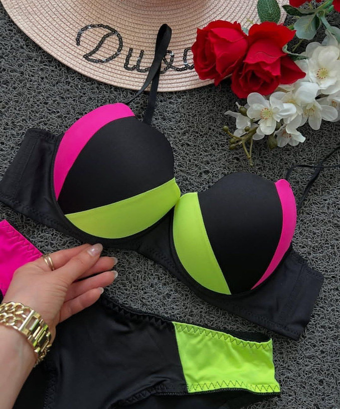 ست شورت و سوتین فنردار فانتزی صدفی ls0508