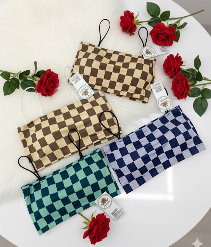 کراپ تاپ چارخونه بند ماکارونی