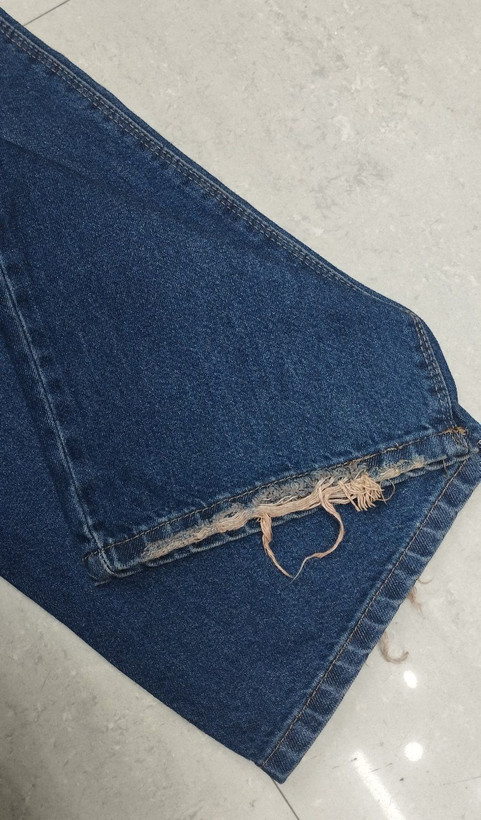 شلوار جین نیم بگ تینت دار (پس کرایه) - باسلام