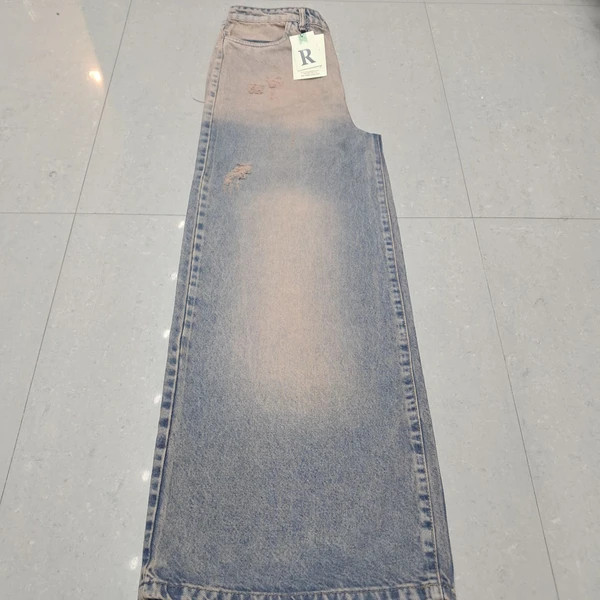 خرید و قیمت شلوار فول بگ جین تینت دار ... - ترب