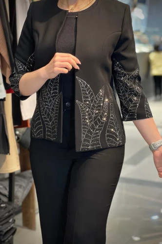 کت زنانه نگینی مجلسی