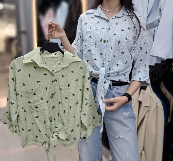 شومیز دخترانه تاسبتانه