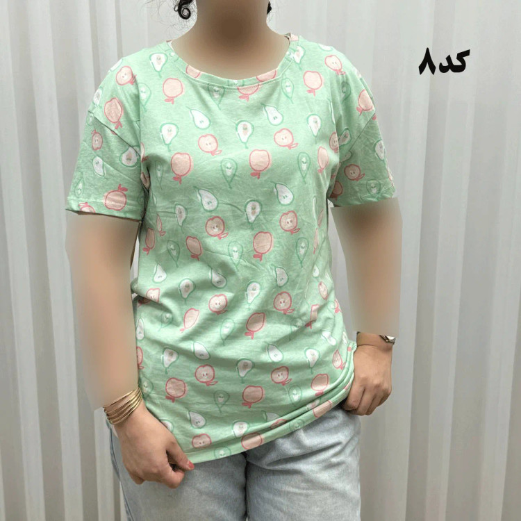 تیشرت طرحدار H&M کد 1170 آبرفت و رنگ رفت ندارد چروک نمیشود سایزبندی کامل S تا XXXL