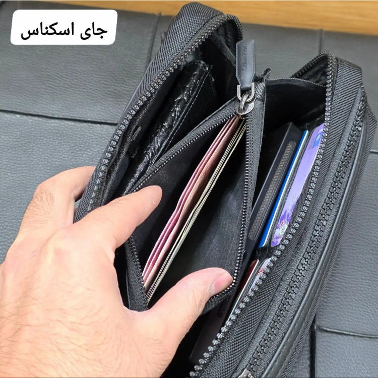 کیف دوشی دستی اسپرت کلوین کلاین پارچه برزنتی آب گریز سه کاره
