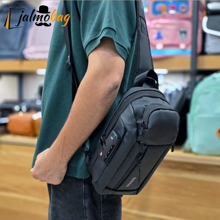 بادی بگ جادار قفل دار بنج BANGE ضد آب پارچه اسکین مردانه و زنانه